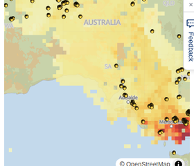 Bushfire Smoke Map screenshot