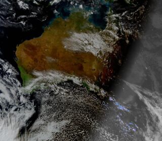Live weather map of Australia