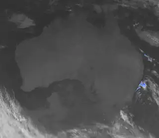 Animated national radar and satellite composite