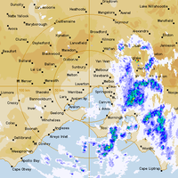 Live Melbourne Weather Radar - 128km - Rain Rate