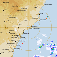 Live Newcastle Weather Radar - 128km - Rain Rate