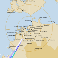 Live Darwin Airport Weather Radar - 128km - Rain Rate