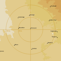 Live Richmond Weather Radar - 128km - Rain Rate