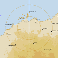 Live Karratha Weather Radar - 128km - Rain Rate