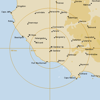 Live Mt.Gambier Weather Radar - 128km - Rain Rate
