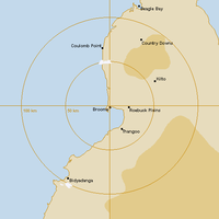 Live Broome Weather Radar - 128km - Rain Rate