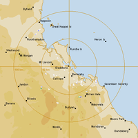 Live Gladstone Weather Radar - 128km - Rain Rate