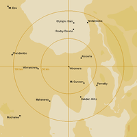 Live Woomera Weather Radar - 128km - Rain Rate