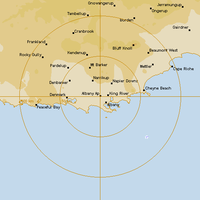 Live Albany Weather Radar - 128km - Rain Rate
