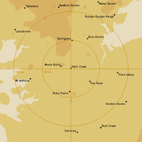 Live Halls Creek Weather Radar - 128km - Rain Rate