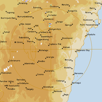 Live Canberra Weather Radar - 128km - Rain Rate