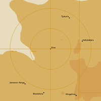 Live Giles Weather Radar - 128km - Rain Rate