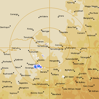 Live Yarrawonga Weather Radar - 128km - Rain Rate