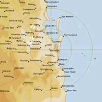 Live Brisbane Weather Radar - 128km - Rain Rate