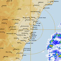 Live Sydney Weather Radar - 128km - Rain Rate