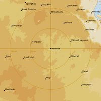 Live Greenvale Weather Radar - 128km - Rain Rate