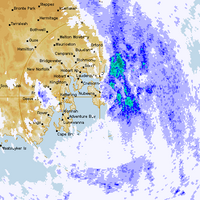 Live Hobart Weather Radar - 128km - Rain Rate