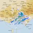 Live Melbourne Weather Radar - 256km - Rain Rate