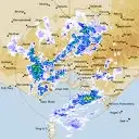 Live Melbourne Weather Radar - 256km - Rain Rate