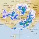 Live Melbourne Weather Radar - 256km - Rain Rate