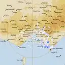 Live Melbourne Weather Radar - 256km - Rain Rate