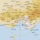 Live Melbourne Weather Radar - 256km - Rain Rate