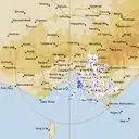 Live Melbourne Weather Radar - 256km - Rain Rate