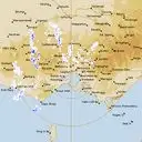 Live Melbourne Weather Radar - 256km - Rain Rate