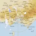 Live Melbourne Weather Radar - 256km - Rain Rate