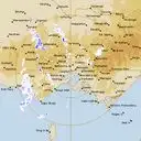 Live Melbourne Weather Radar - 256km - Rain Rate
