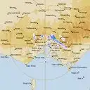 Live Melbourne Weather Radar - 256km - Rain Rate