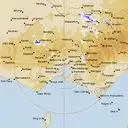 Live Melbourne Weather Radar - 256km - Rain Rate