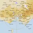 Live Melbourne Weather Radar - 256km - Rain Rate