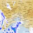 Live Melbourne Weather Radar - 128km - Rain Rate