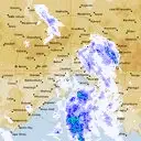 Live Melbourne Weather Radar - 128km - Rain Rate