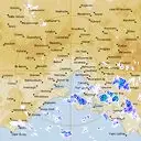Live Melbourne Weather Radar - 128km - Rain Rate