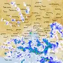 Live Melbourne Weather Radar - 128km - Rain Rate