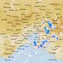 Live Melbourne Weather Radar - 128km - Rain Rate