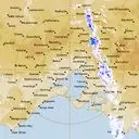 Live Melbourne Weather Radar - 128km - Rain Rate