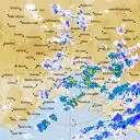 Live Melbourne Weather Radar - 128km - Rain Rate