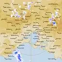 Live Melbourne Weather Radar - 128km - Rain Rate