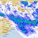 Live Melbourne Weather Radar - 128km - Rain Rate