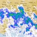 Live Melbourne Weather Radar - 128km - Rain Rate