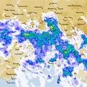 Live Melbourne Weather Radar - 128km - Rain Rate