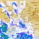 Live Melbourne Weather Radar - 128km - Rain Rate
