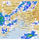 Live Melbourne Weather Radar - 128km - Rain Rate