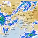 Live Melbourne Weather Radar - 128km - Rain Rate