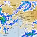 Live Melbourne Weather Radar - 128km - Rain Rate