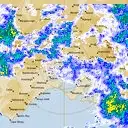 Live Melbourne Weather Radar - 128km - Rain Rate