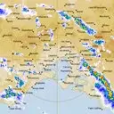 Live Melbourne Weather Radar - 128km - Rain Rate